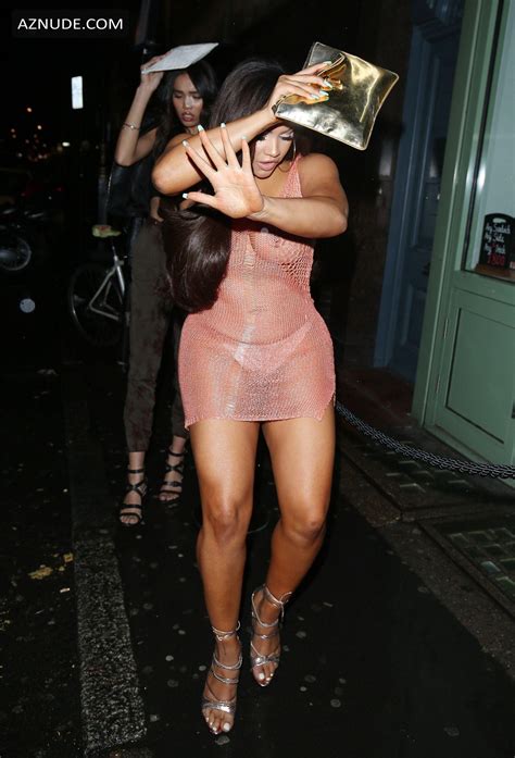 Lateysha Grace Sexy Pink Dress At The Sixty Magazine Launch With Erin