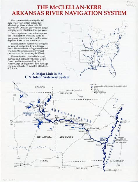 Mcclellan Kerr Arkansas River Navigation System As Much As The Water