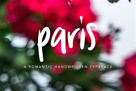 Paris A Romantic Font Romantic Fonts Romantic Brand Fonts