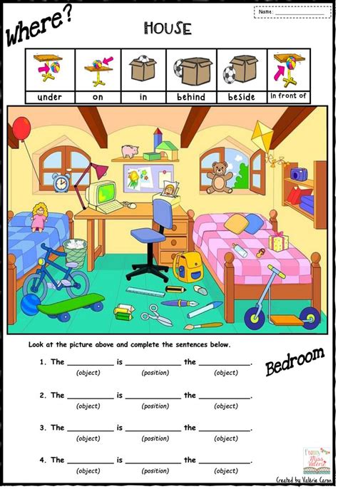 Encourage your kids to think and talk also about the prepositions, that aren't correct in each frame. on in at test worksheet: 15 тыс изображений найдено в ...
