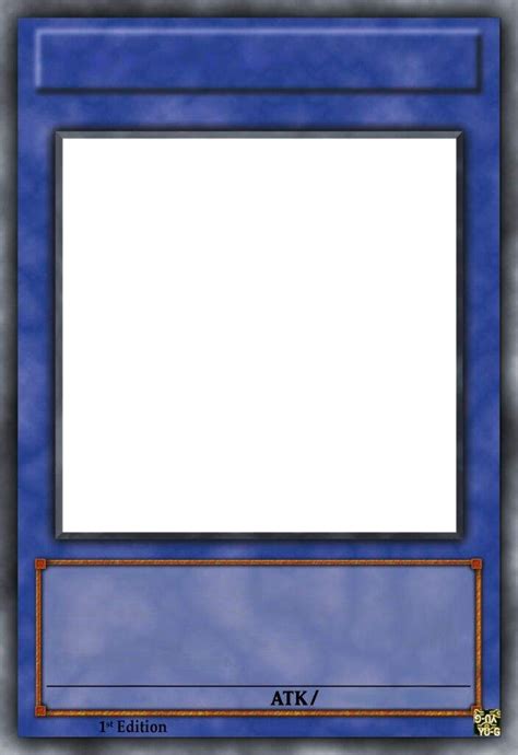 Yu Gi Oh Card Template Blank Template Imgflip For Yugioh Card