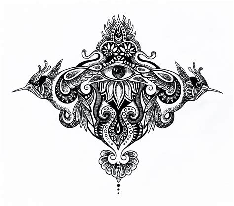 Psychedelic tattoo design on Behance