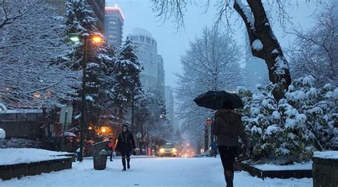 Vancouver Wakes Up Blanketed In Snowagain Photos News