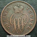 4 Pfennig de Schaumburg-Lippe de Jorge Guillermo 1858 - Silver Age Coins