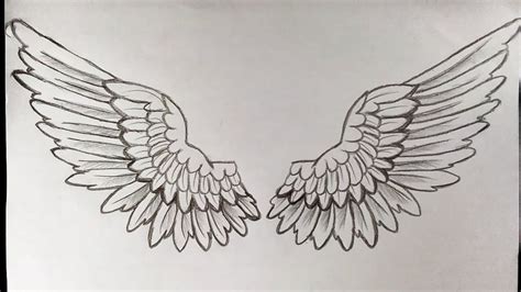 How To Draw Angel Wings Easy For Beginners Youtube