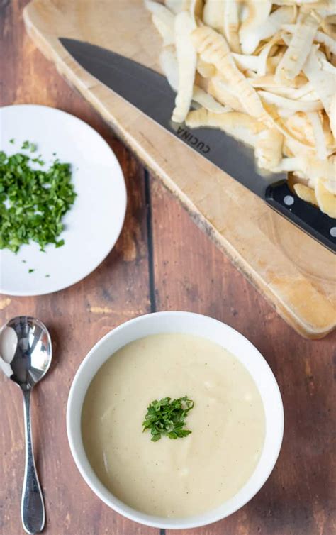 Creamy Parsnip Soup Is A Delicious And Easy To Make Cheesy Tasting Bowl