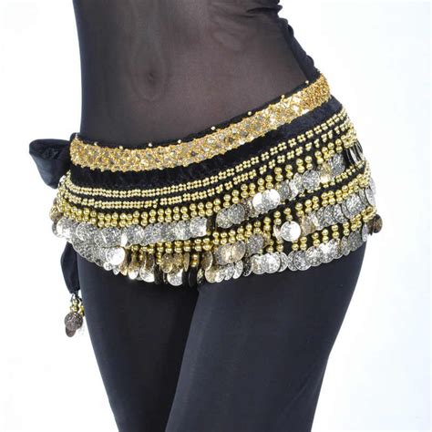 11 Color Velvet Egyptian Belly Dance Coins Belts For Women Classic