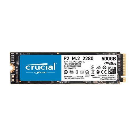 Crucial P2 500GB 2300 940MB s NVMe PCI e M2 SSD CT500P2SSD8 Fiyatı