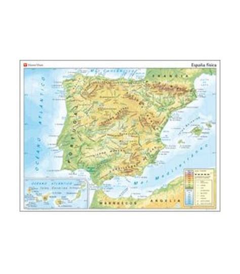 Sintético 99 Foto Mapa Fisico De España Mudo Para Imprimir En A4