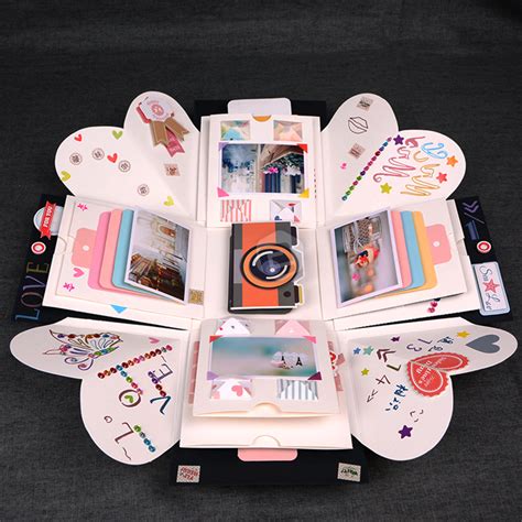 You have heard about explosive gift boxes, right? New DIY Handmade Creative Albums Romantic Souvenir ...