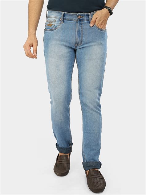 Buy Blue Stretchable Slim Fit Jeans For Men Online At Best Price