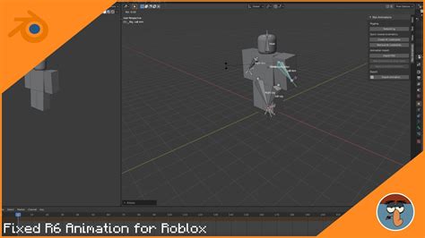 Roblox Animation R6 Rig Fixed Roblox Studio Blender Youtube