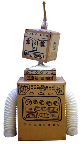Robôs Construídos Com Caixas Papelão Art Stuff For Kids Art For Kids