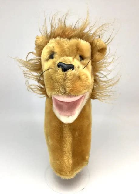 Vintage 1978 Dakin Lion Hand Puppet Plush Stuffed Animal Toy 12 Inch