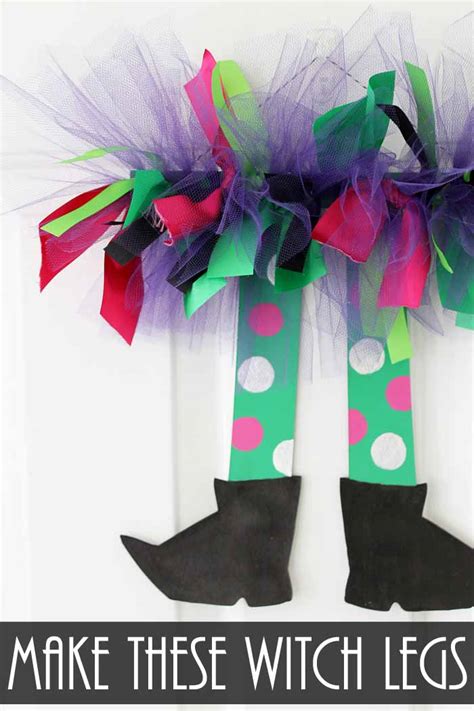 Diy Party Mom 3 Witch Leg Halloween Crafts And Dare To Share Saturday