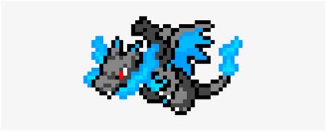 Mega Charizard X Pixel Art