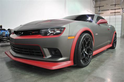 Matte car wrap vinyl films in all available colors. Camaro Z28 Matte Metallic Charcoal + Red Color Change Wrap ...