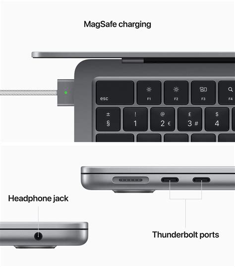 Apple Macbook Air 136 M2 Chip 2022 256gb Ssd Space Grey Harrods Us