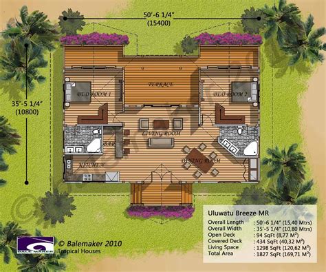 Uluwatu Breeze Tropical House Design Hawaiian Homes Tropical House