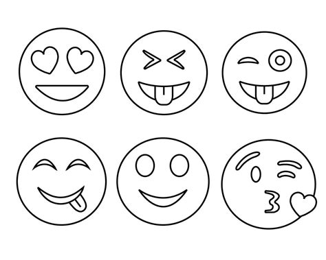 Emoji Coloring Pages Printable Coloring Pages