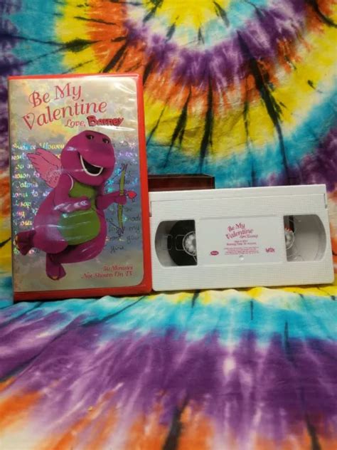 Barney Be My Valentine Love Barney Vhs 2000great Condition