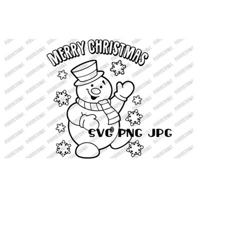 Merry Christmas Coloring Svg Coloring Page Coloring Tshirt Inspire