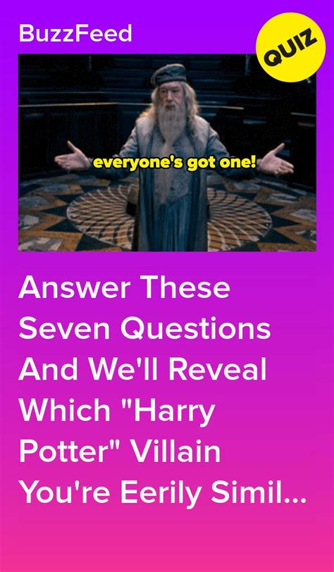 which harry potter villain is your alter ego harry potter villains harry potter quiz