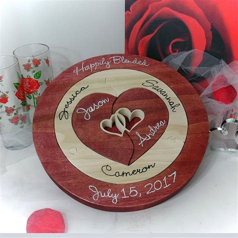 It's full of the most unique wedding gifts you've ever seen. Personalized :: Unity Puzzle for Wedding Blended Family ...
