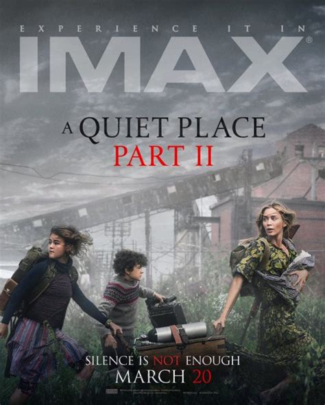 Experience it only in theatres now. A Quiet Place Part II gets a new IMAX poster