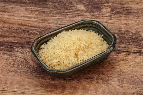 Raw Basmati Rice In The Bowl Stock Image Image Of Rice Nutrition