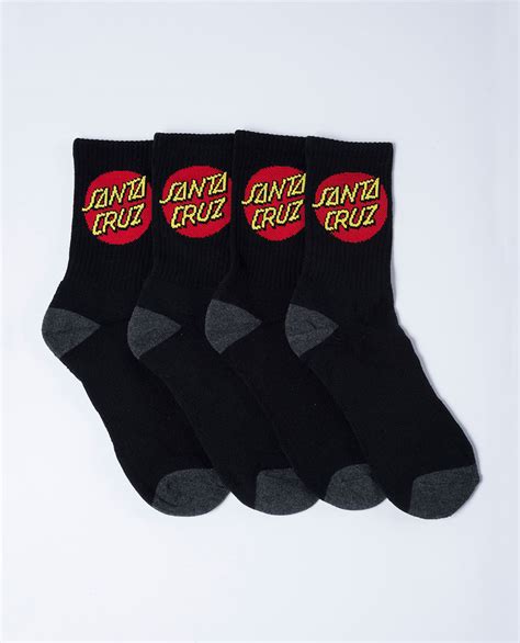 Santa Cruz Cruz Sock 4 Pack Ozmosis Socks