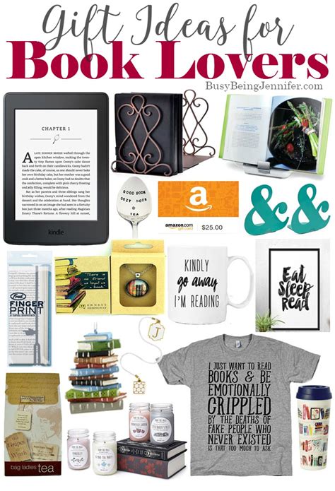 Gifts for readers and book lovers. Gift Ideas for Book Lovers - Busy Being Jennifer