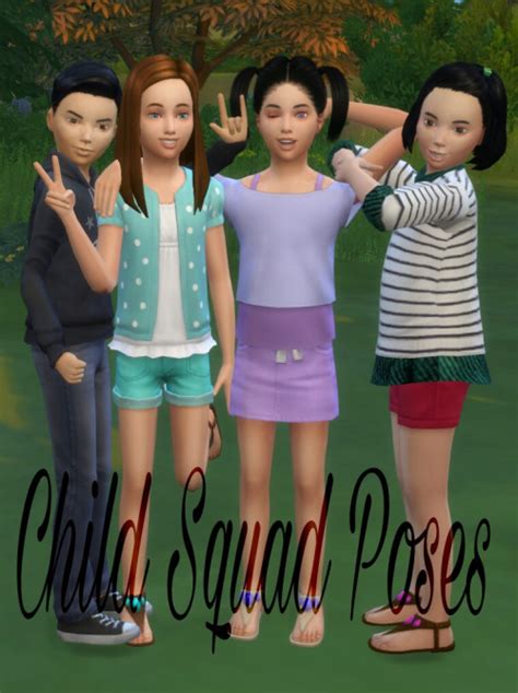 Sims 4 Child Group Poses
