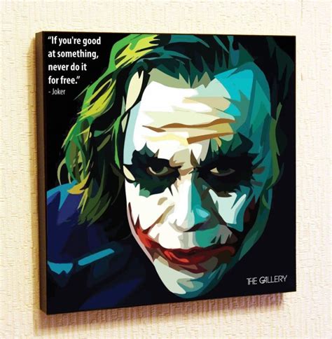 Joker Heath Ledger Poster Dc Comics Marvel Quotes Framed Etsy Joker