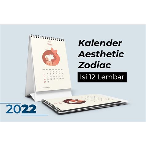 Jual Kalender Meja 2023 Aesthetic Desain Zodiac Shopee Indonesia