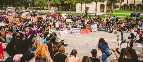 Community Gathers For Peaceful Protest At Fiu Fiu News Florida