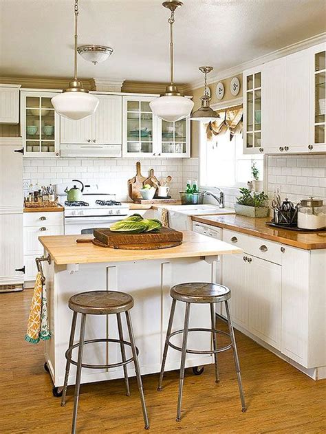 Awesome Kitchen Islands For Small Spaces In White Cottage