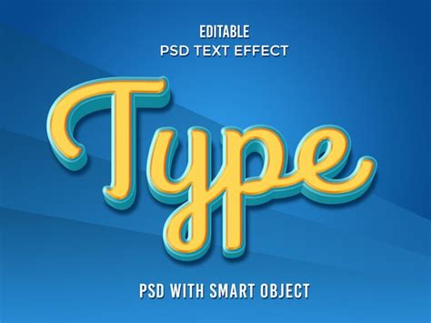 Premium Psd Type Text Effect Photoshop 3d
