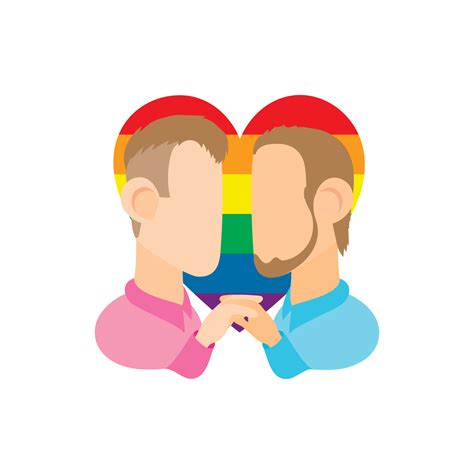 icono gay de dos hombres estilo de dibujos animados 14454932 vector en vecteezy