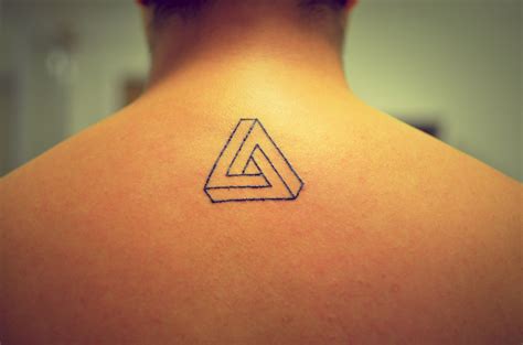 Penrose Triangle Tattoo Geometric Triangle Tattoo Triangle Tattoo