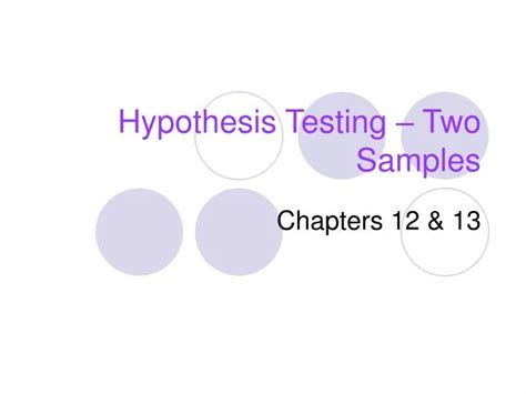 Ppt Hypothesis Testing Two Samples Powerpoint Presentation Free