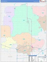 Clinton County, MI Wall Map Color Cast Style by MarketMAPS - MapSales.com
