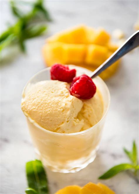 Homemade Mango Ice Cream Recipe Made Without An Ice Cream Maker All