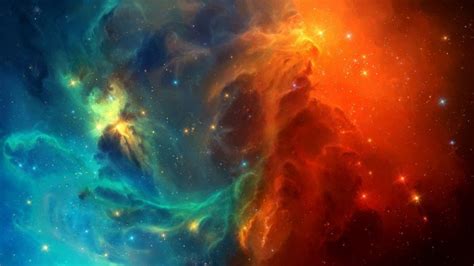 Wallpaper Space Colorful Nebula Galaxy Stars Digital