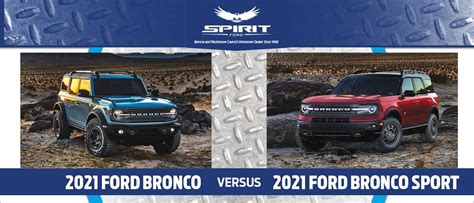 2022 Ford Bronco Vs Bronco Sport Interior Performance Technology