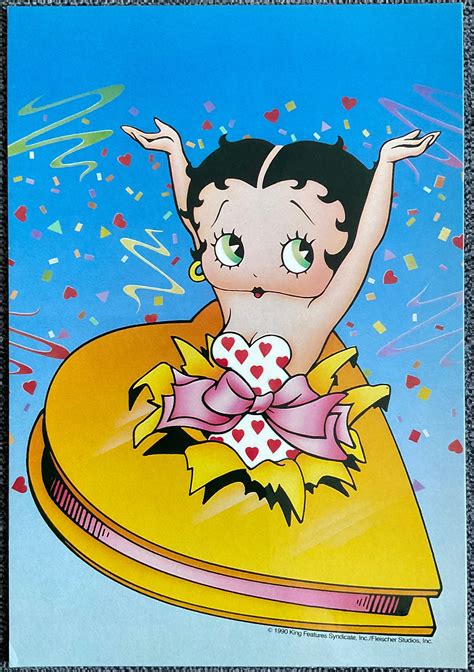 Betty Boop Boops Surprise 1990 Vintage Postcard Etsy