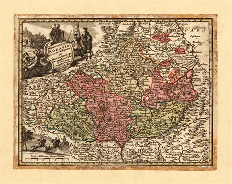 Marchionatus Moravia Accurate Designatus Per Matth Seutter Geographum