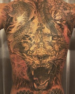 So is the special one. Man Utd's Zlatan Ibrahimovic shows off amazing back tattoo ...