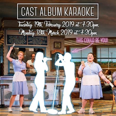 Waitress Musical London Announces Cast Album Karaoke Nights At The