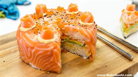 I Made A Sushi Cake D — Steemit Sushi Cake Sushi Food